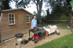 BBQ & practice wall